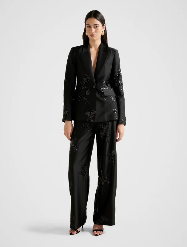 forever new SONNIE Sequined Single Breasted Blazer